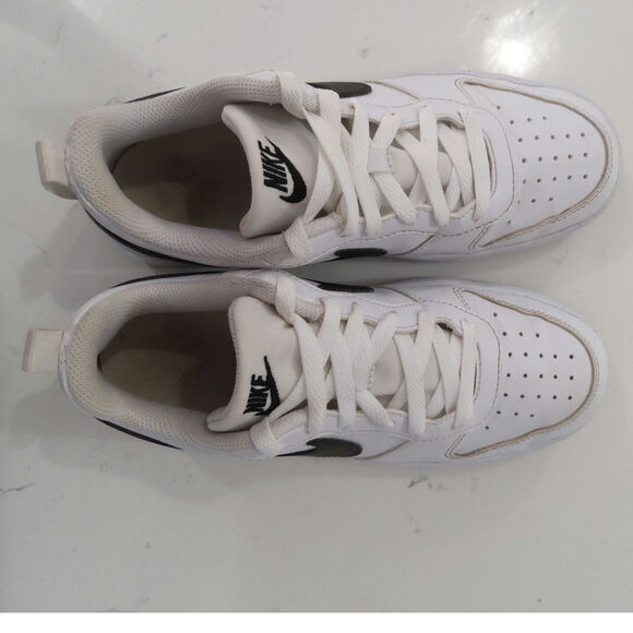 Fetch Nike Court Vision Low Next Nature White &  Black size 4.5 Y, 6 W Athletic - Picture 4 of 9